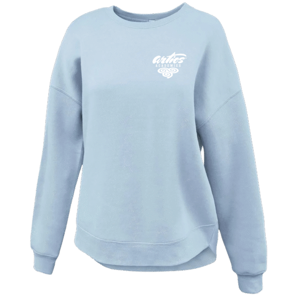 Pennant Adult Ladies Curved Bottom Drop Shoulder Crew